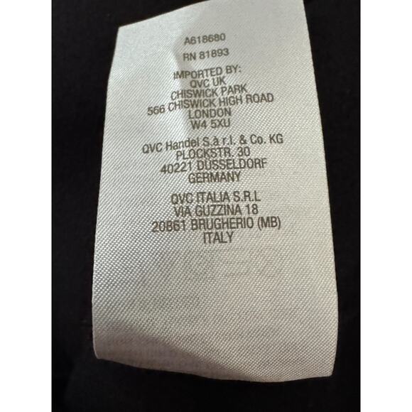 Susan Graver Weekend Polar Fleece Button Front Jacket Black X-Large NWOT - Picture 12 of 13